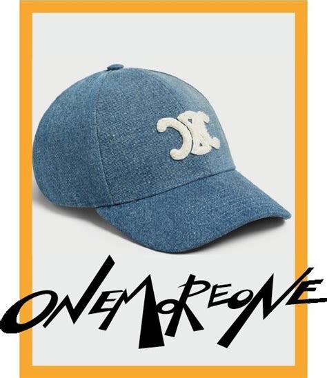 celine baseball cap denim